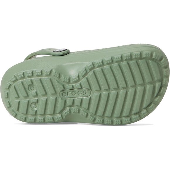 NEW CROCS Toddler Sizes C7-C10 Classic Lined Clogs - Moss - Picture 6 of 6